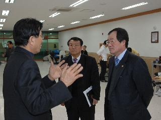 김명현 청장, 사회복지시설 위문