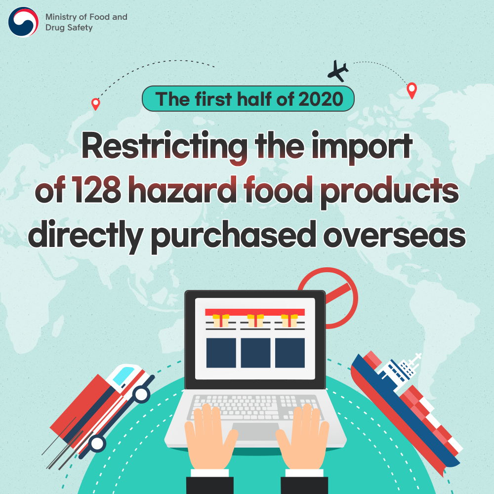 Restricting the import of 128 hazard food products