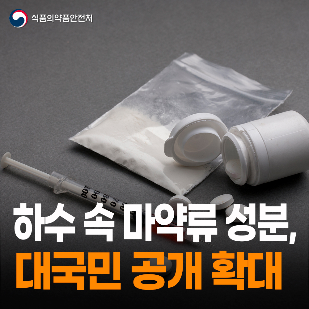 [식약처-25-018] 하수역학 마약류 사용 실태조사