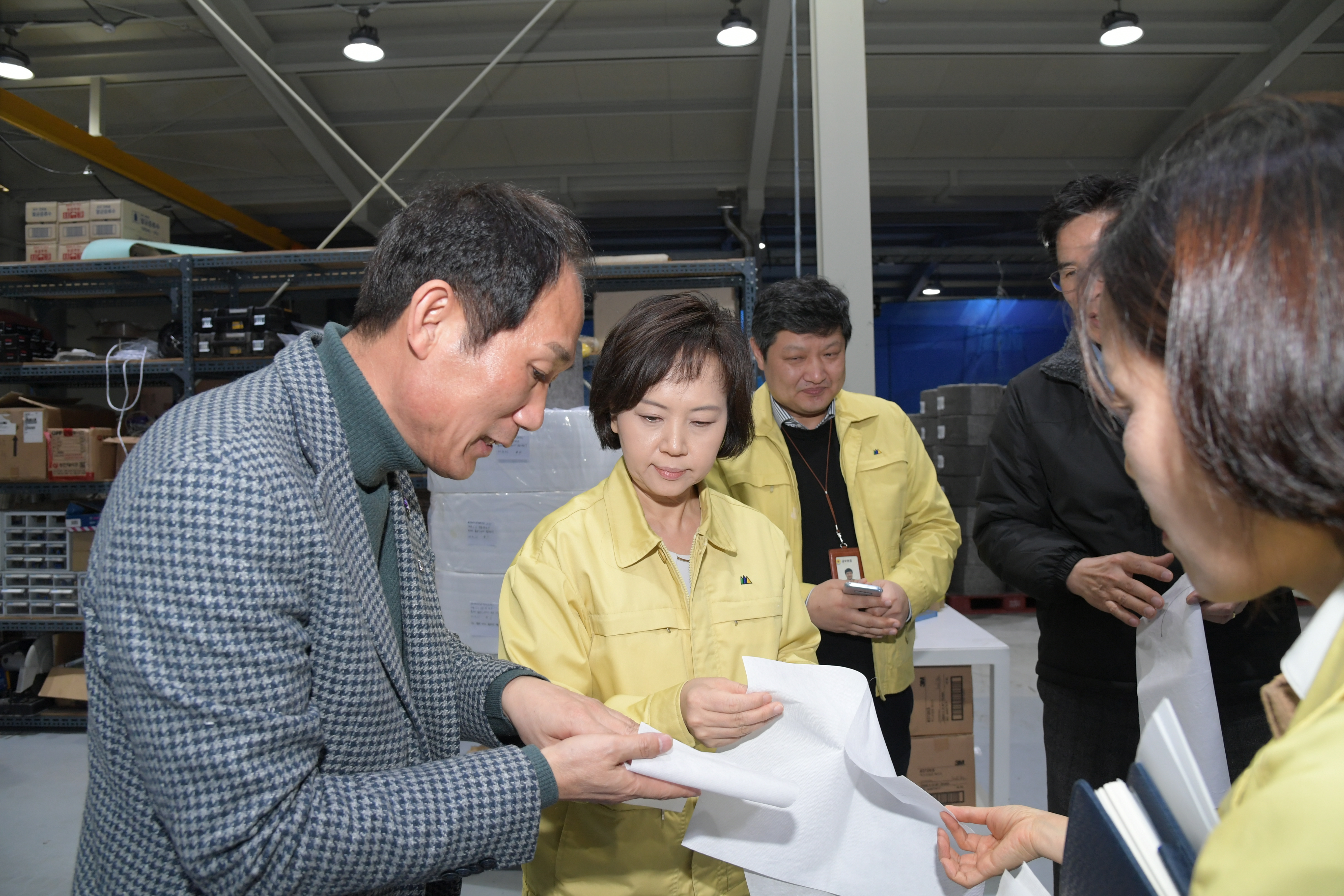 마스크 필터 제조업체 현장 점검