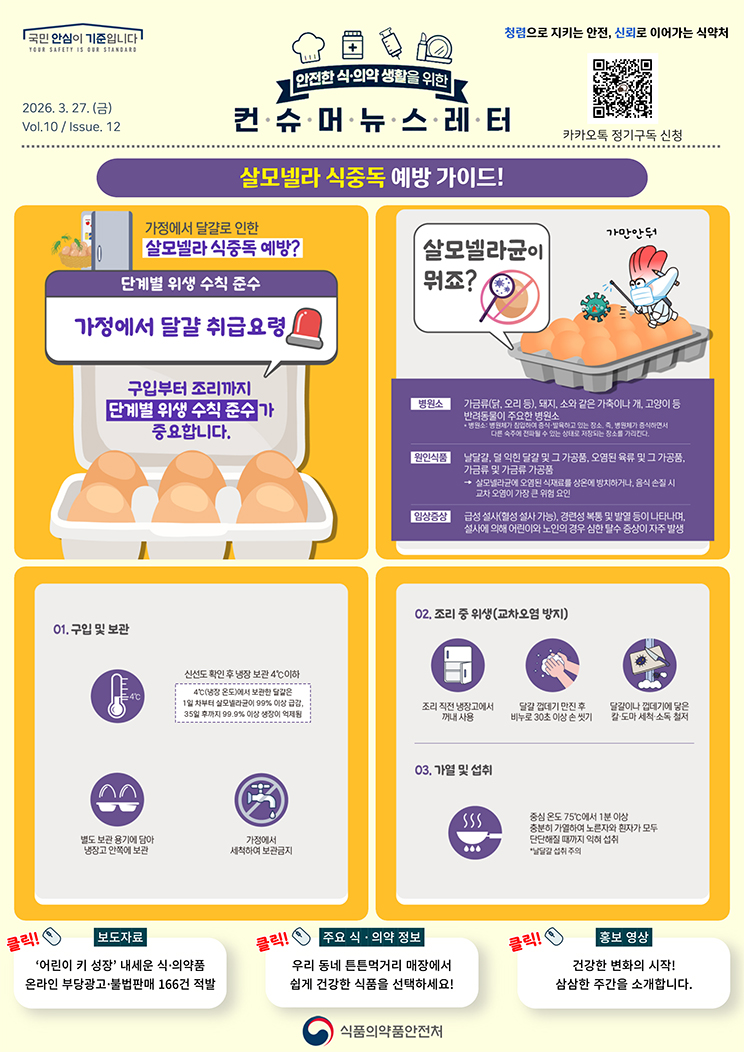 [컨슈머 뉴스레터] 살모넬라 식중독 예방 가이드!_1
