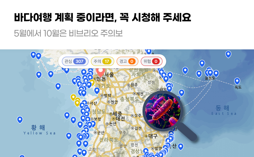 바다여행 계획 중이라면, 꼭 시청해 주세요 5월에서 10월은 비브리오 주의보