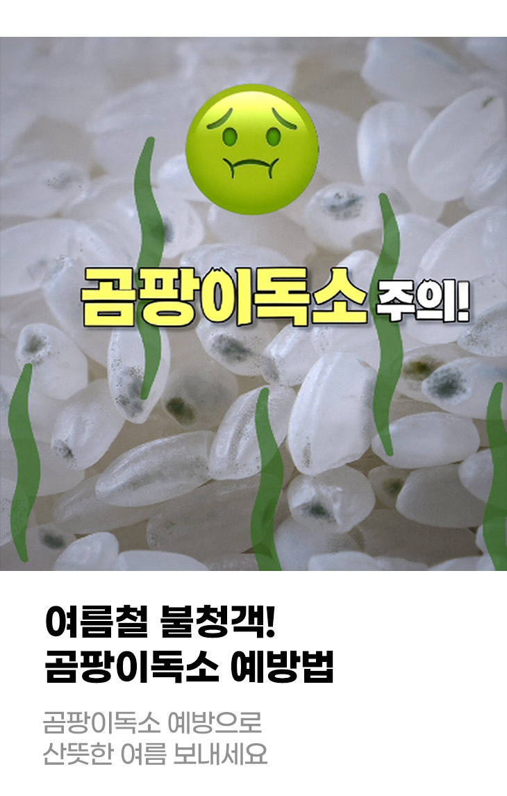 여름철 불청객! 곰팡이독소 예방법 곰팡이독소 예방으로 산뜻한 여름 보내세요