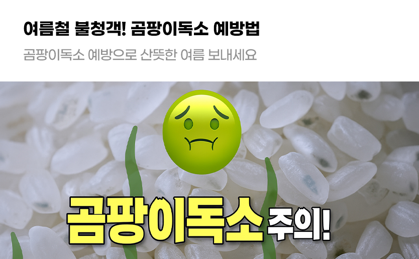여름철 불청객! 곰팡이독소 예방법 곰팡이독소 예방으로 산뜻한 여름 보내세요
